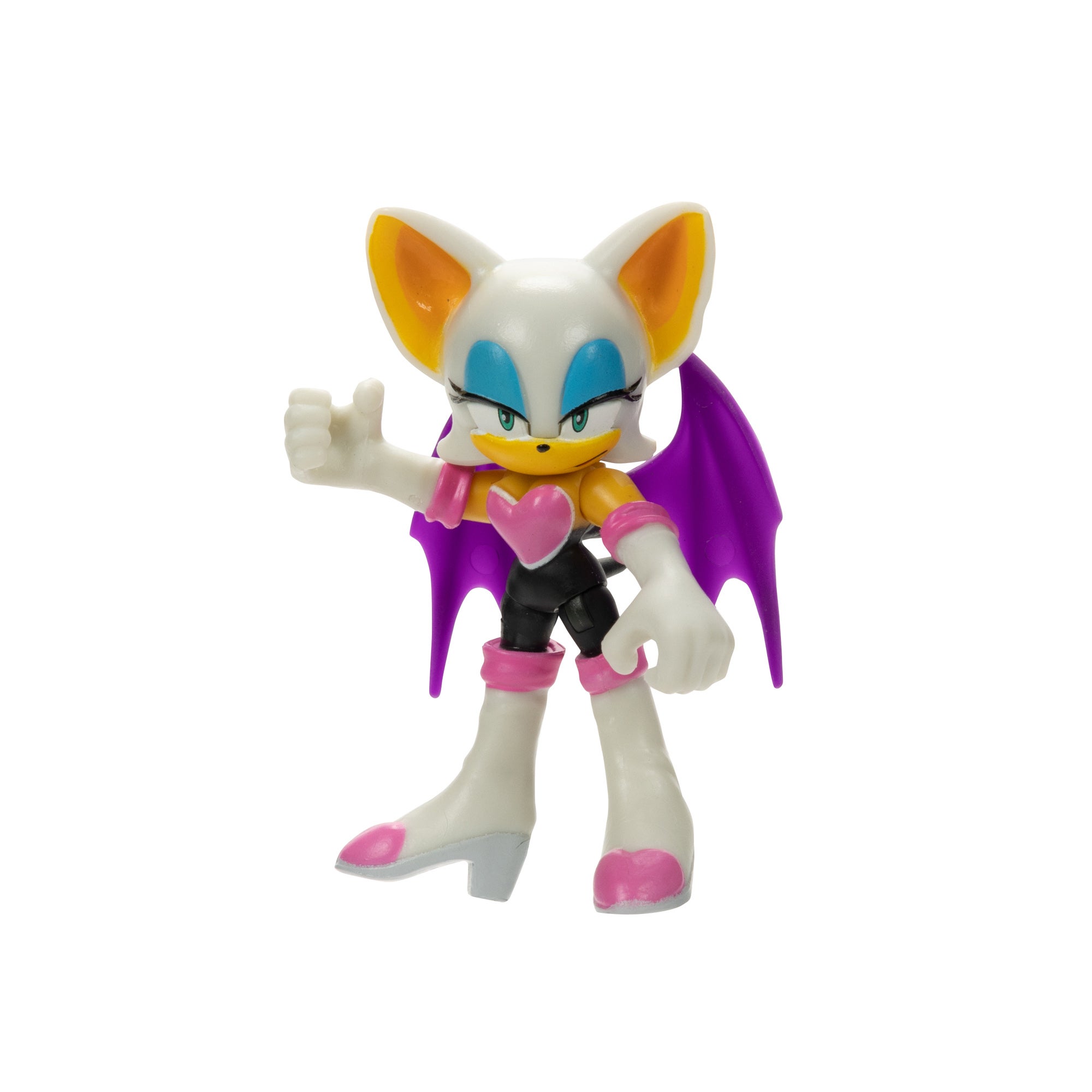 Sonic The Hedgehog – Figura Action Figure Rouge Articolata 11 Cm Con Bomba Cuore, Colore Rosso, Giocattolo Ufficiale - 3