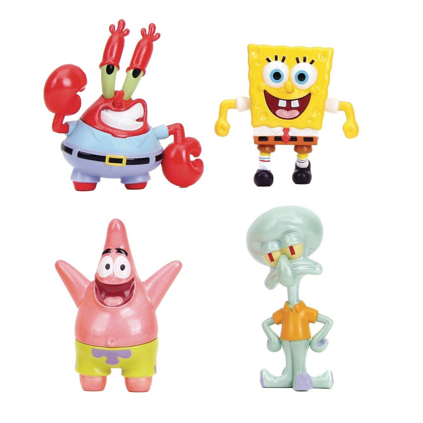 Spongebob squarepants 2 5 inch metalfigs 4 pack lootz collectibles